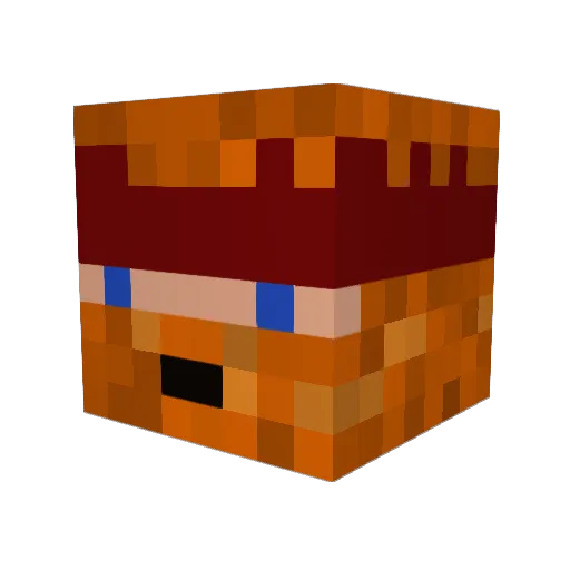 Graffit1 Minecraft avatar head, 3D render