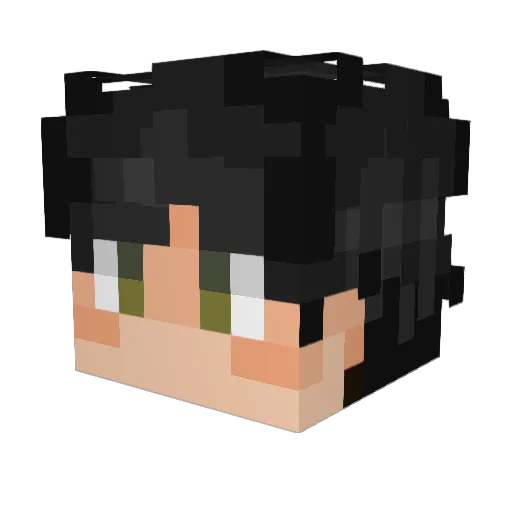 Graffitia_ Minecraft avatar head, 3D render