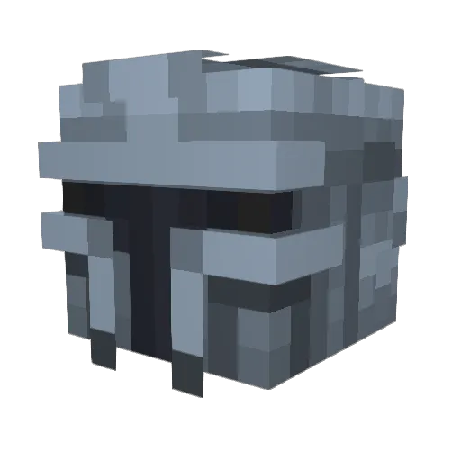 Grafkam Minecraft avatar head, 3D render
