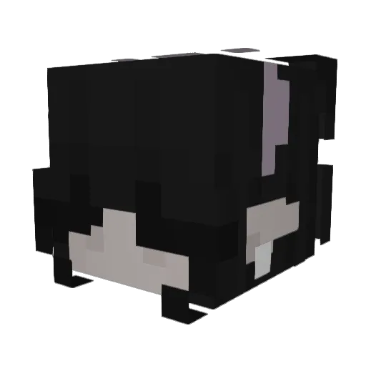 Grafkaramellka Minecraft avatar head, 3D render