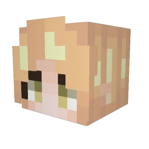 GrafmanTV Minecraft avatar head, 3D render