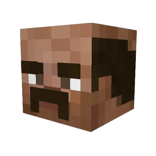 Grafrost Minecraft avatar head, 3D render