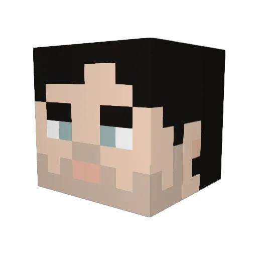 Grafter77 Minecraft avatar head, 3D render