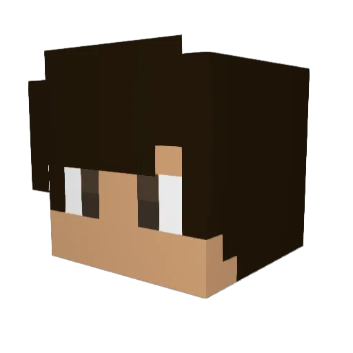 GrafvonWolff Minecraft avatar head, 3D render