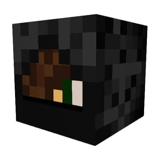 Gragon_ Minecraft avatar head, 3D render