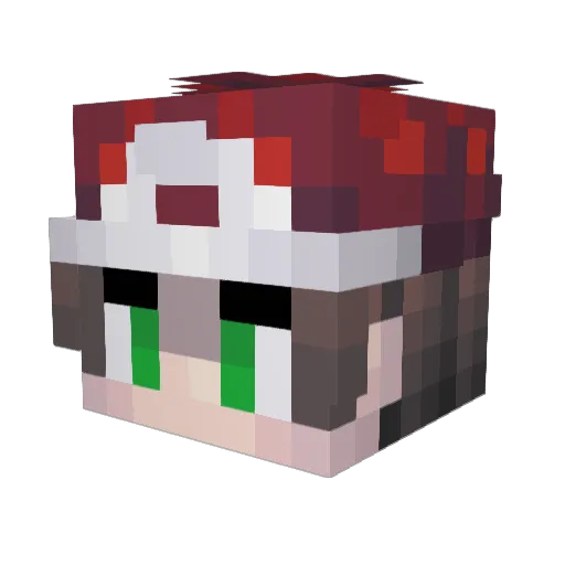 GrahamSlam Minecraft avatar head, 3D render