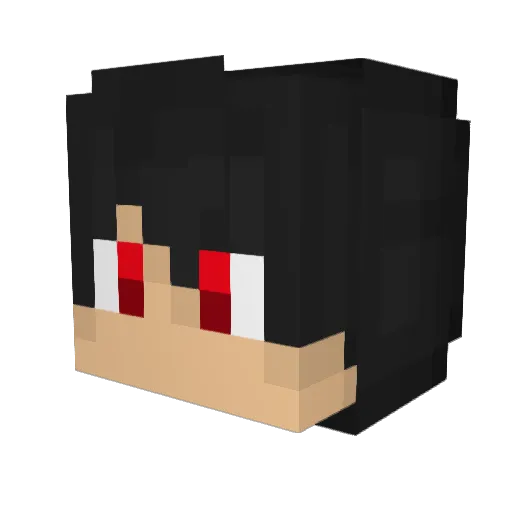 Grahamm Minecraft avatar head, 3D render