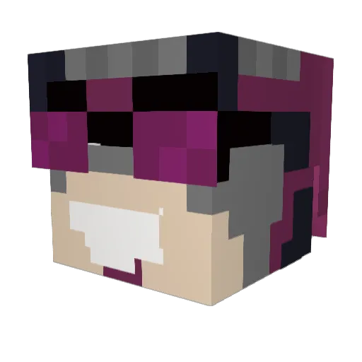 Grahamnesspayser Minecraft avatar head, 3D render
