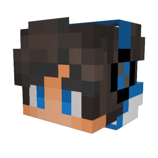 Grain_1 Minecraft avatar head, 3D render
