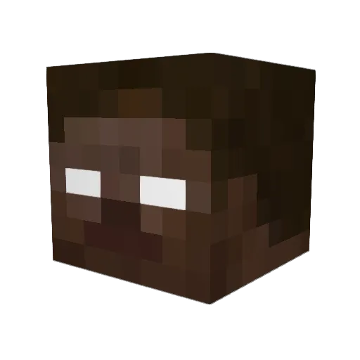 GrainsOfRice Minecraft avatar head, 3D render