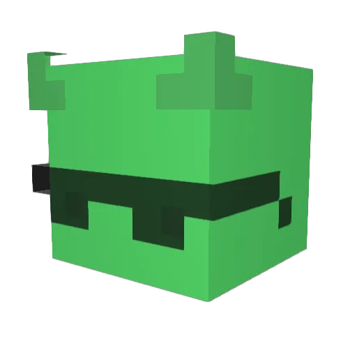 Grais1 Minecraft avatar head, 3D render