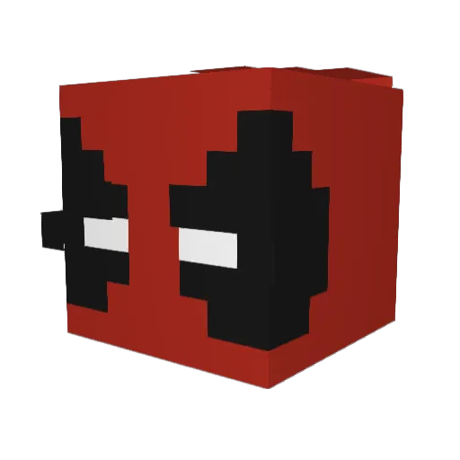 Grallz Minecraft avatar head, 3D render