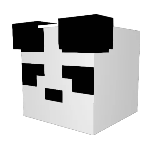 Gralph_2 Minecraft avatar head, 3D render