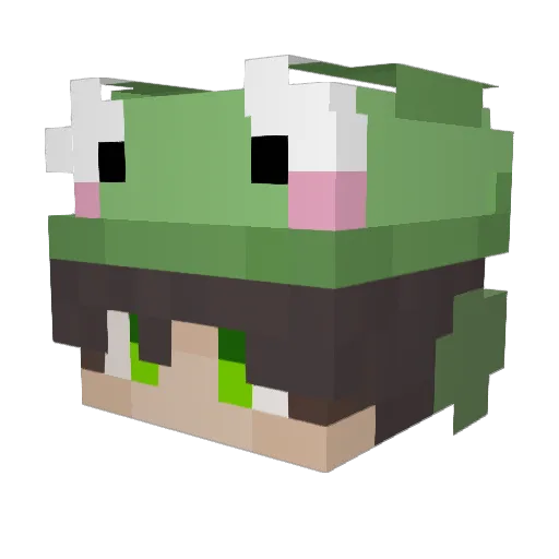 GramCracker8813 Minecraft avatar head, 3D render
