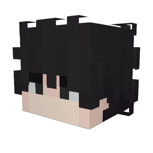 Gramajo Minecraft avatar head, 3D render
