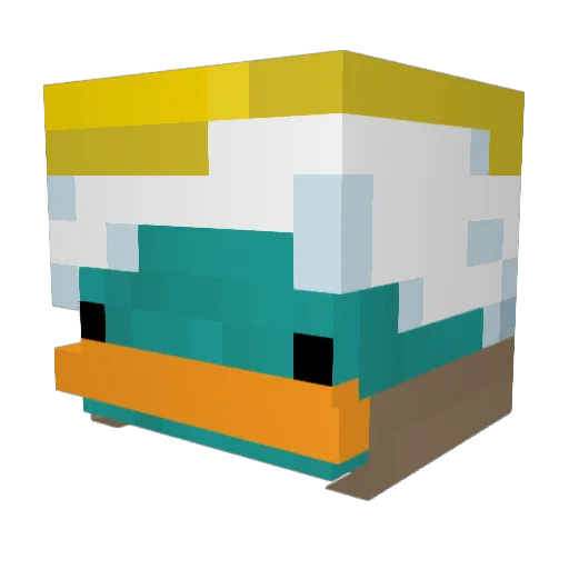 Gramar0 Minecraft avatar head, 3D render