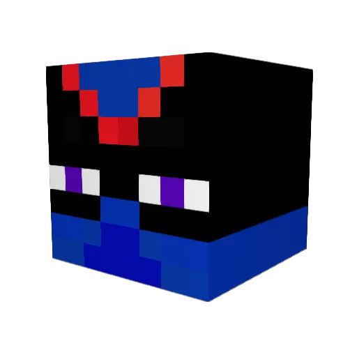 Gramenda Minecraft avatar head, 3D render