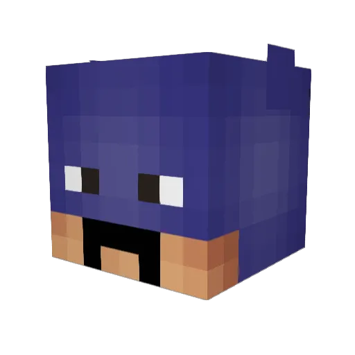 GramerJamer1 Minecraft avatar head, 3D render