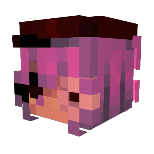 Gramez_ Minecraft avatar head, 3D render