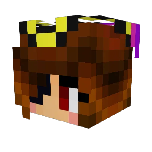 Gramr22 Minecraft avatar head, 3D render