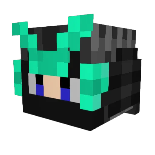 GranNakama Minecraft avatar head, 3D render