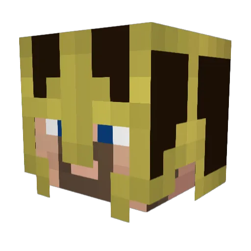 GranRompeToTo Minecraft avatar head, 3D render