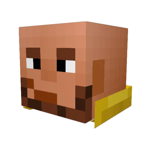 GranSeba Minecraft avatar head, 3D render