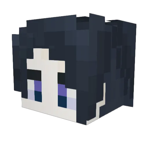 Gran_A Minecraft avatar head, 3D render