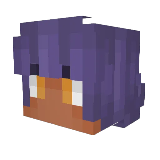 Gran_leon Minecraft avatar head, 3D render