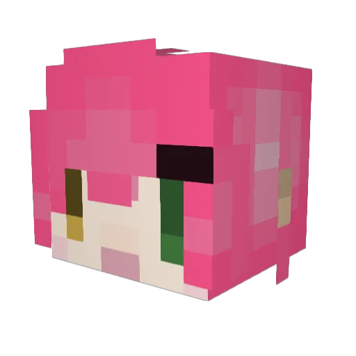 Grana_A Minecraft avatar head, 3D render