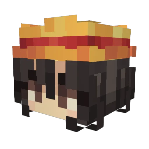 GranadossV2 Minecraft avatar head, 3D render