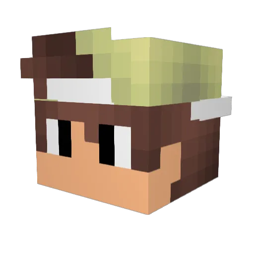 Granatentill Minecraft avatar head, 3D render