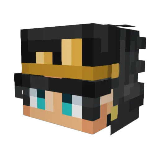 GrandDiety Minecraft avatar head, 3D render