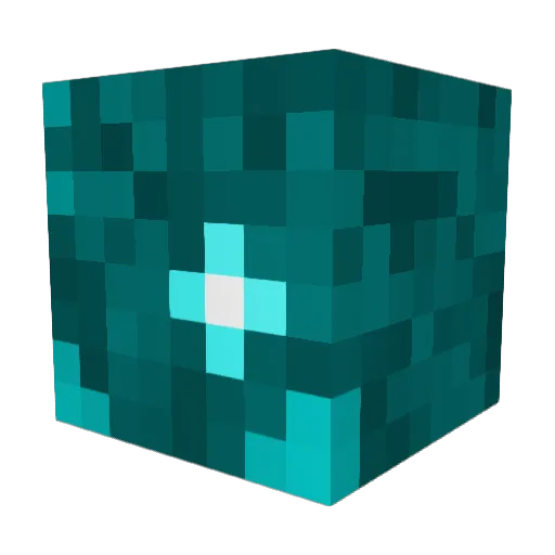 GrandECLIPSE Minecraft avatar head, 3D render
