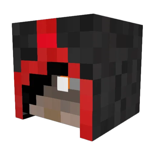 GrandFuturistic Minecraft avatar head, 3D render