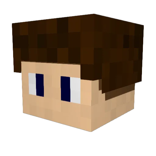 GrandGWR Minecraft avatar head, 3D render