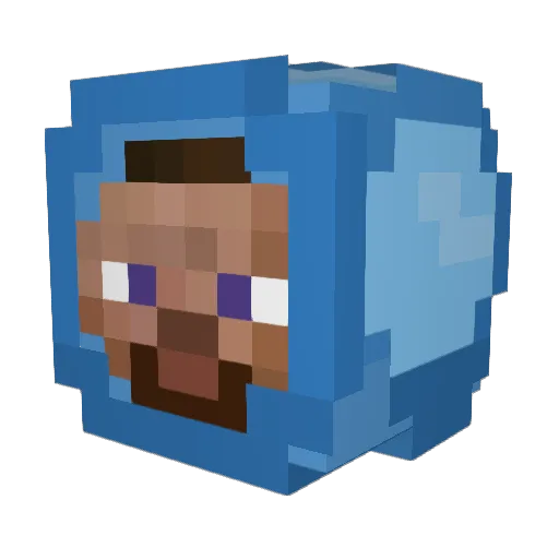 GrandGandalf Minecraft avatar head, 3D render