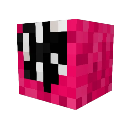 GrandLeech Minecraft avatar head, 3D render