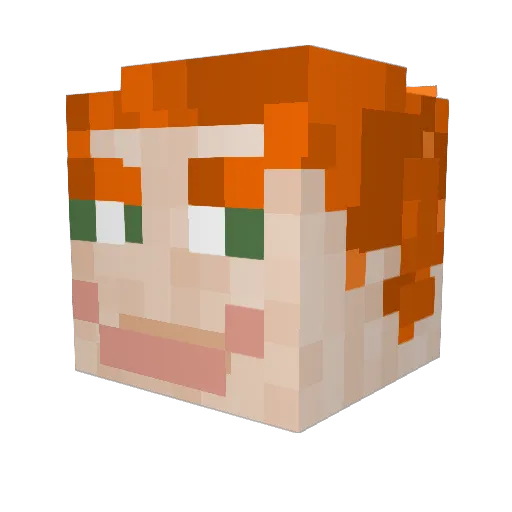 GrandMasterRevan Minecraft avatar head, 3D render
