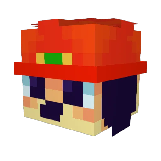 GrandRegentBigT Minecraft avatar head, 3D render