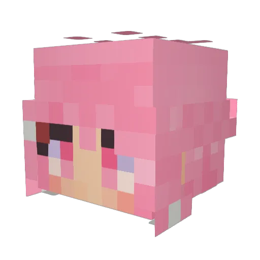 Grand_DD Minecraft avatar head, 3D render
