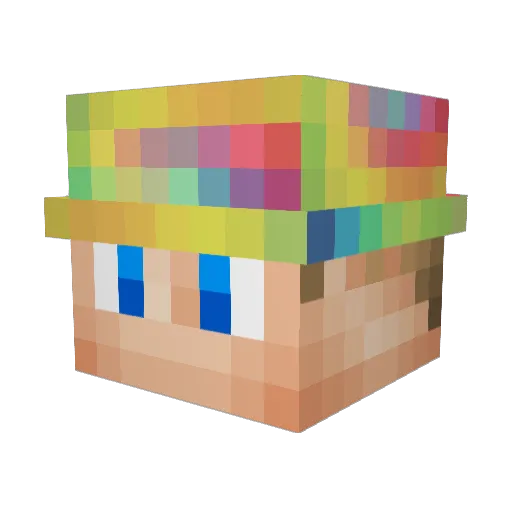 Grand_Mouton Minecraft avatar head, 3D render