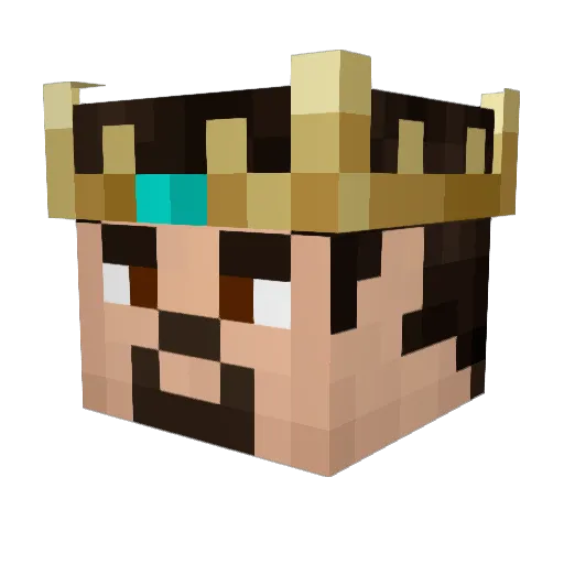 Grand_Wizard_ Minecraft avatar head, 3D render