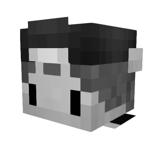 Grandacity Minecraft avatar head, 3D render