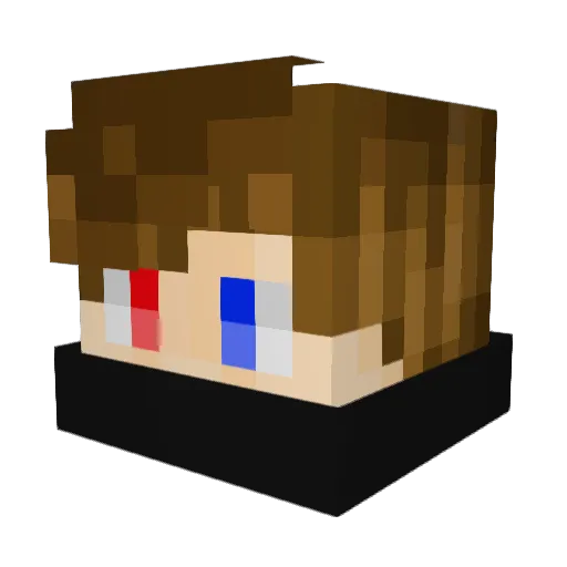 Grandadphil22 Minecraft avatar head, 3D render