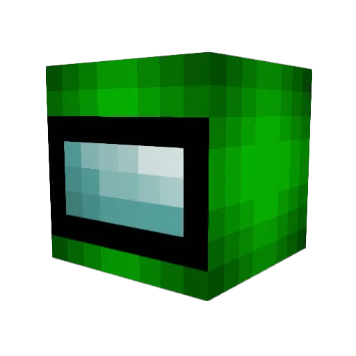 GrandeMartino Minecraft avatar head, 3D render