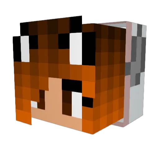 Granden_1 Minecraft avatar head, 3D render