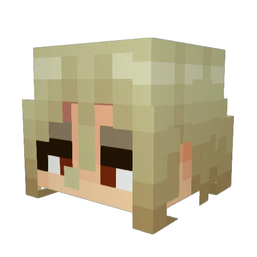 GrandesCakes Minecraft avatar head, 3D render