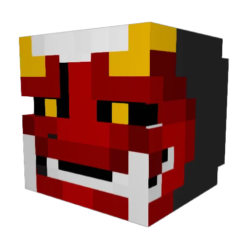 GrandiosoSky Minecraft avatar head, 3D render