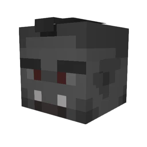 Grandison Minecraft avatar head, 3D render